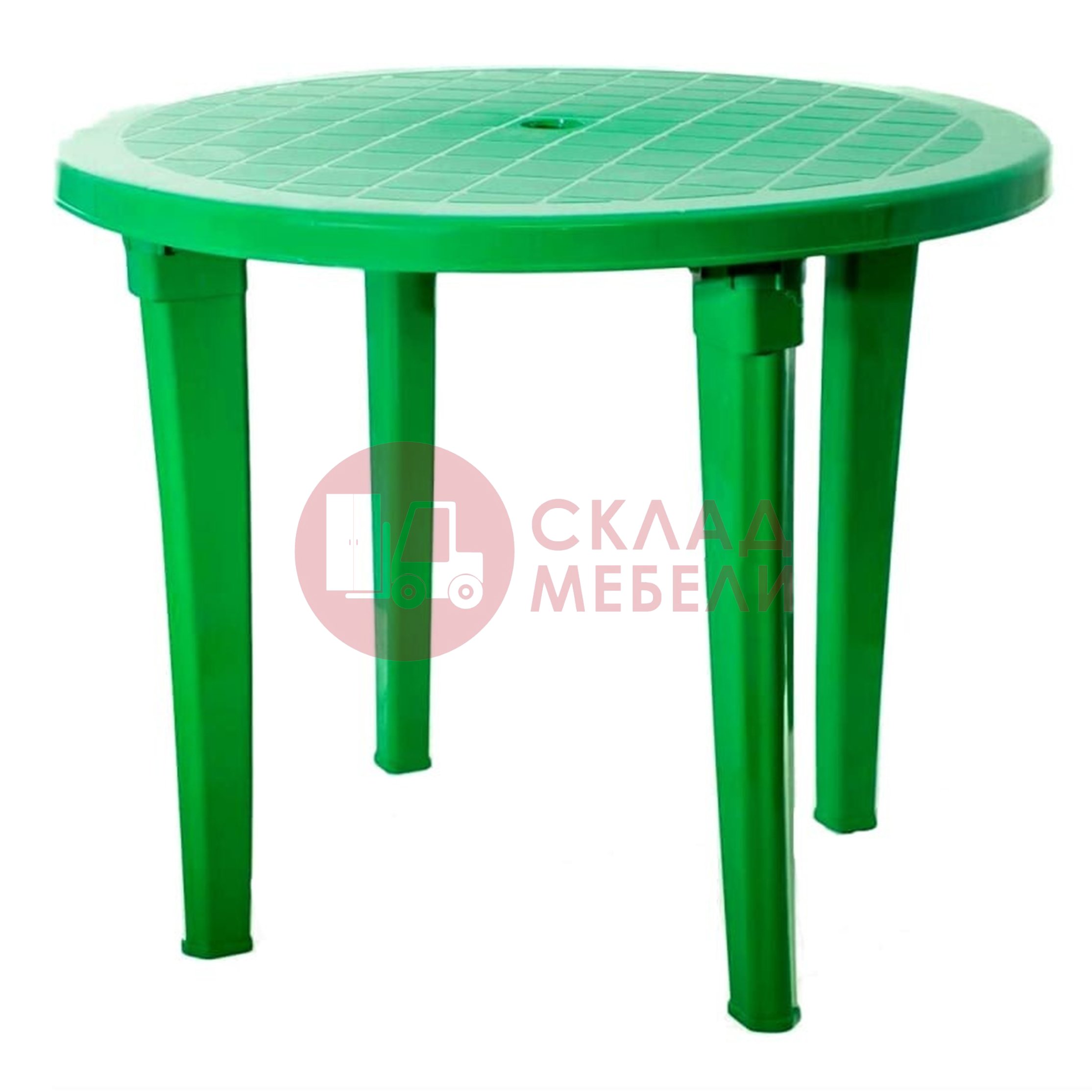 Пластиковый стол со скамейками