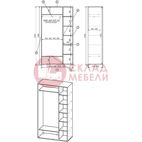  Шкаф-купе 2Д Фотопечать Senator в Симферополе Крыму