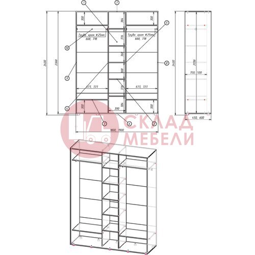  Шкаф-купе 3Д Пескоструй Senator в Симферополе Крыму