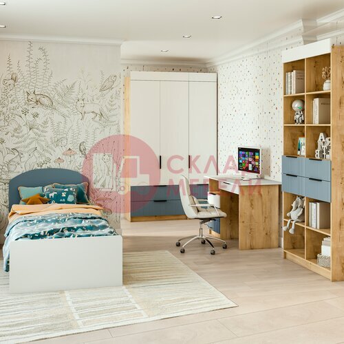  Кровать Лавис КРД 900.1 белый ДСВ в Симферополе Крыму