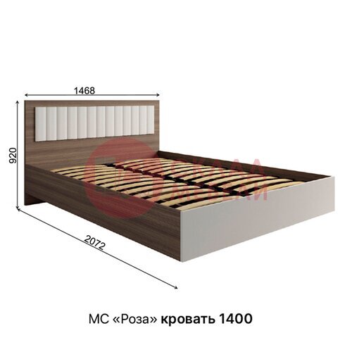  Кровать Роза 1400/1600 с ПМ ДСВ в Симферополе Крыму