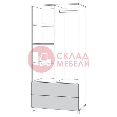  Шкаф для одежды Эйп 13.334 Mobi в Симферополе Крыму