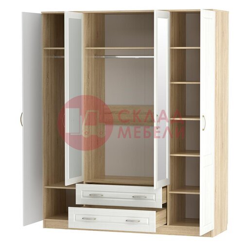  Шкаф комбинированный Оливия ПМ SILVA в Симферополе Крыму