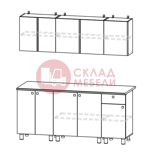  Кухонный гарнитур КГ1 NN в Симферополе Крыму