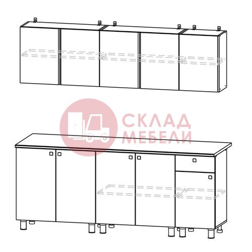  Кухонный гарнитур КГ1 NN в Симферополе Крыму