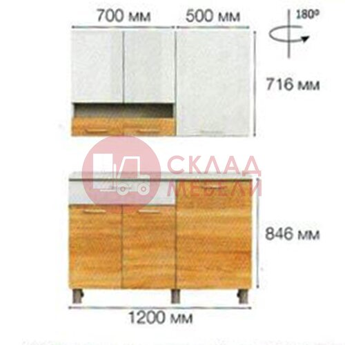  Кухонный гарнитур КГ4 NN в Симферополе Крыму