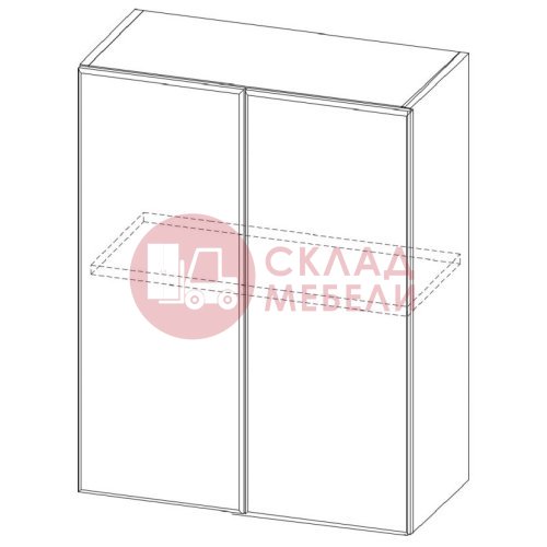  Шкаф навесной Ш550/720 Модус SV-Мебель 