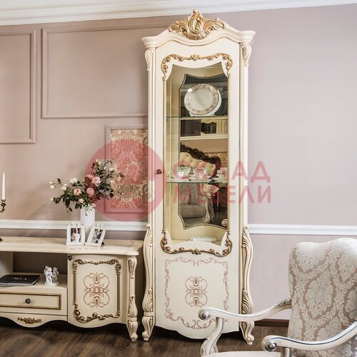  Витрина Энрике двухстворчатая Эра-мебель в Симферополе Крыму