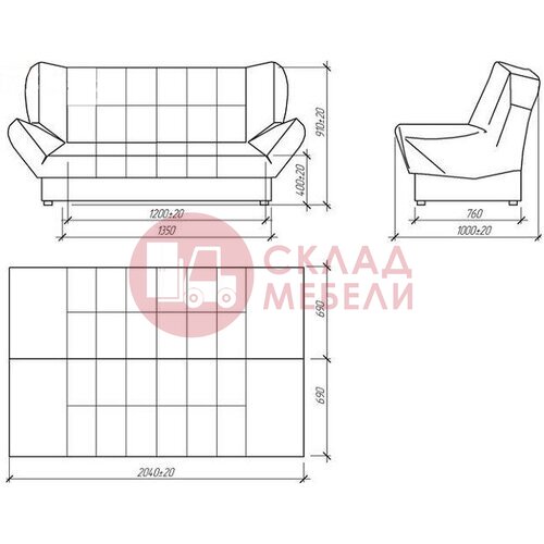  Диван Клик-кляк 8 ДК Апогей в Симферополе Крыму