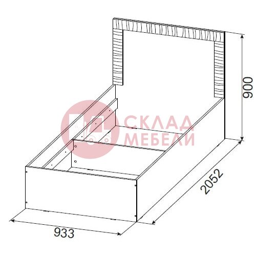  Кровать Гамма 20 одинарная SV-Мебель в Симферополе Крыму