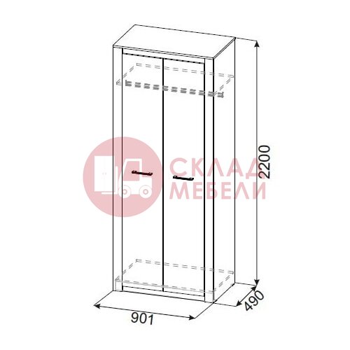  Шкаф универсальный Гамма 20 SV-Мебель в Симферополе Крыму