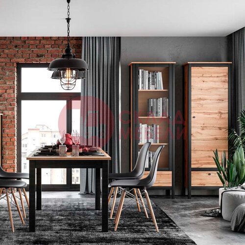  Витрина Лофт REG1W1S BRW в Симферополе Крыму