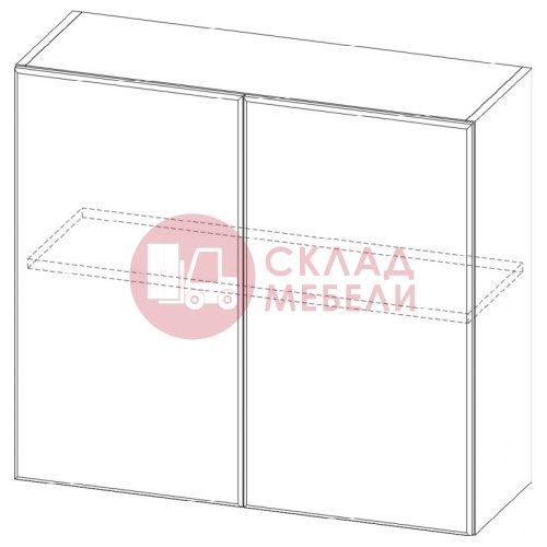  Шкаф навесной Ш700/720 Геометрия SV-Мебель 