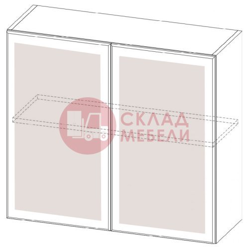  Шкаф навесной Ш800с/720 Геометрия SV-Мебель 