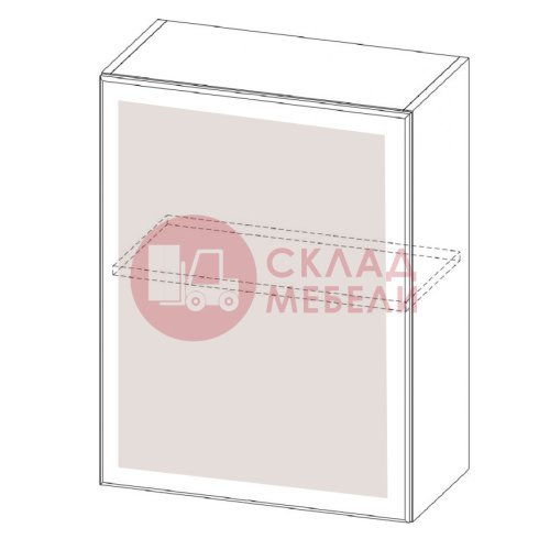  Шкаф навесной Ш600с/720 1Д Классика SV-Мебель 