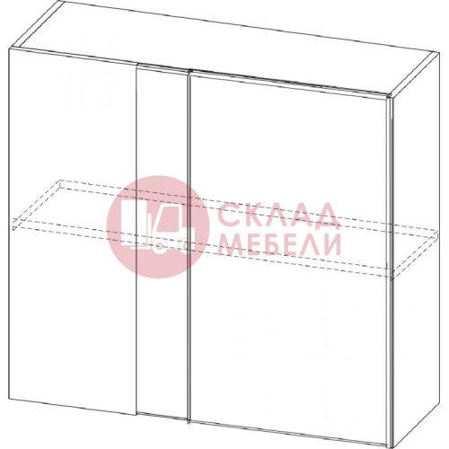  Шкаф навесной Ш850у/720 Классика SV-Мебель 