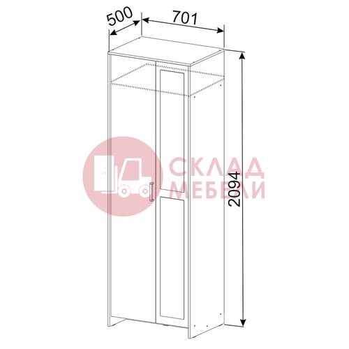  Шкаф МСП1 2Д NN в Симферополе Крыму