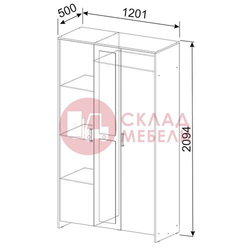  Шкаф МСП1 3Д NN в Симферополе Крыму