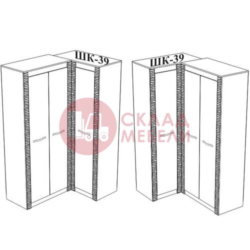  Шкаф Монако угловой Мебелони в Симферополе Крыму