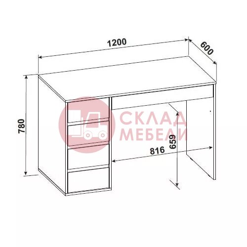  Стол компьютерный №13 SV-Мебель в Симферополе Крыму