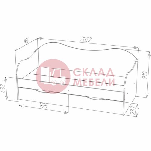  Кровать Бокс Пирамида в Симферополе Крыму