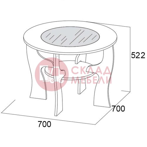  Стол журнальный №5 SV-Мебель в Симферополе Крыму