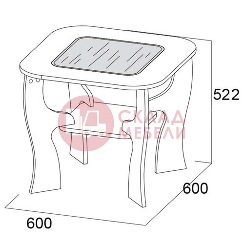  Стол журнальный №6 SV-Мебель в Симферополе Крыму