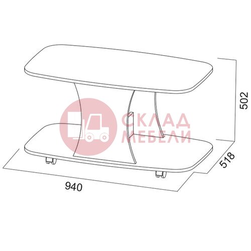  Стол журнальный №8 SV-Мебель в Симферополе Крыму