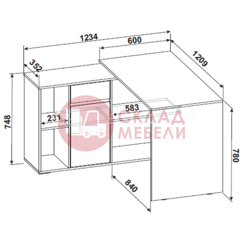  Стол компьютерный №12 SV-Мебель в Симферополе Крыму