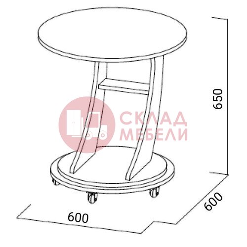  Стол журнальный №9 SV-Мебель в Симферополе Крыму