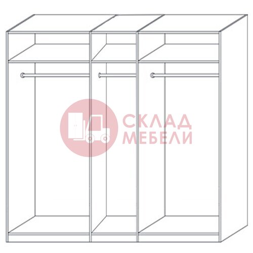  Шкаф Афина 5ДЗ (2+1+2) Эра-мебель в Симферополе Крыму