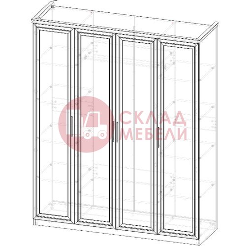  Шкаф 4Д Мокко Эра-мебель в Симферополе Крыму