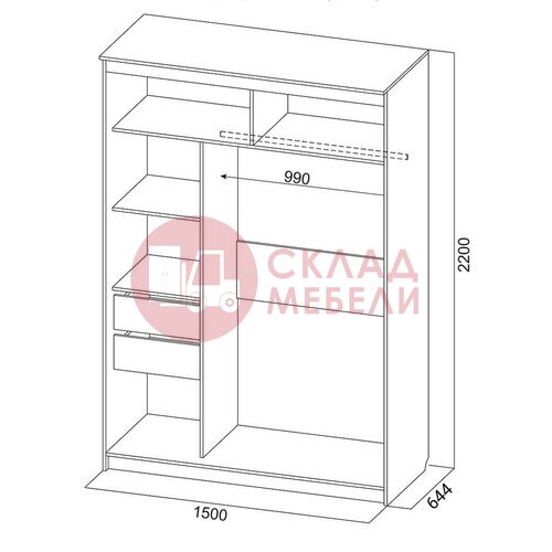  Шкаф-купе №25 SV-Мебель в Симферополе Крыму