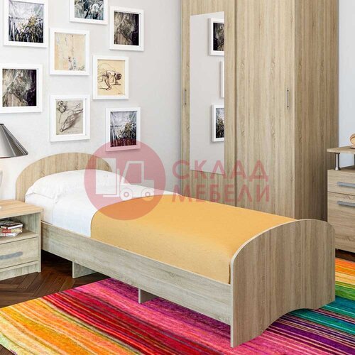  Кровать К-90/2 односпальная Пирамида в Симферополе Крыму