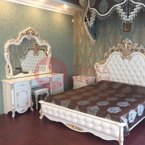  Туалетный стол+пуфик Флоренция Эра-мебель в Симферополе Крыму