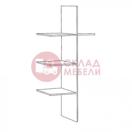  Полки со штангой для 2Д Натали Эра-мебель в Симферополе Крыму