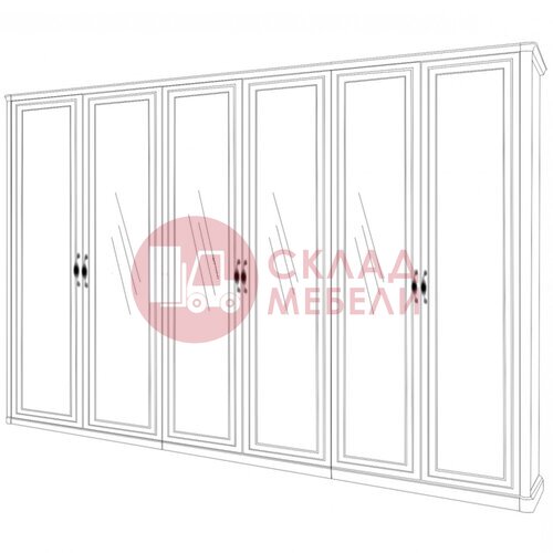  Шкаф 6ДЗ 2+2+2 Натали Эра-мебель в Симферополе Крыму