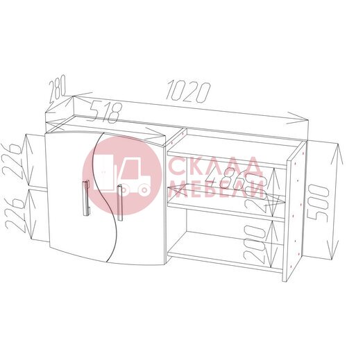  Полка ПН-3 навесная Пирамида в Симферополе Крыму
