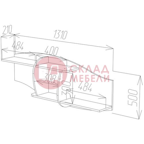  Полка ПН-5 навесная Пирамида в Симферополе Крыму