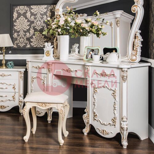  Туалетный стол+пуфик Флоренция Эра-мебель в Симферополе Крыму