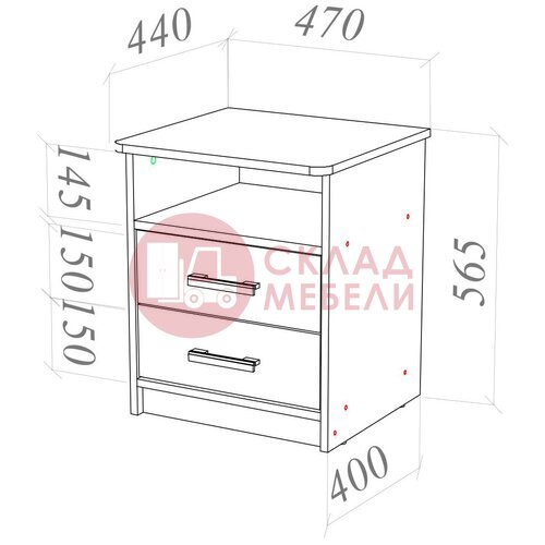  Тумба прикроватная ТП-2 Пирамида в Симферополе Крыму