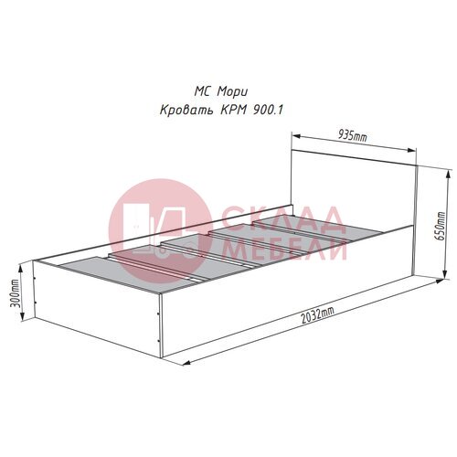  Кровать Мори односпальная ДСВ в Симферополе Крыму