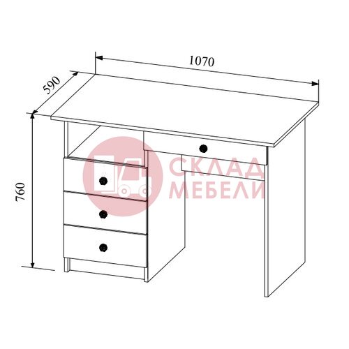  Стол Кi-кi письменный ДСВ в Симферополе Крыму
