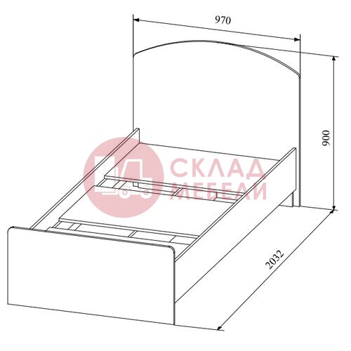  Кровать Кi-кi односпальная ДСВ в Симферополе Крыму