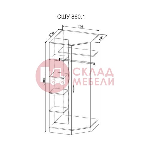  Шкаф Софи угловой ДСВ в Симферополе Крыму