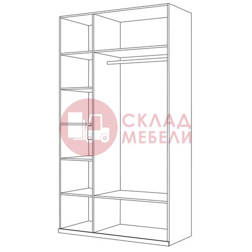  Шкаф комбинированный Валенсия Mobi в Симферополе Крыму