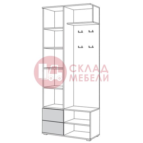  Шкаф комбинированный Куба 10.14 Mobi в Симферополе Крыму