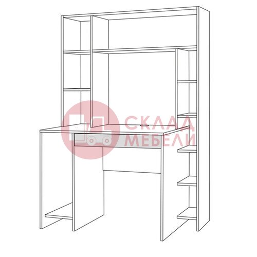  Стол письменный  Комфорт 12.71 Mobi в Симферополе Крыму