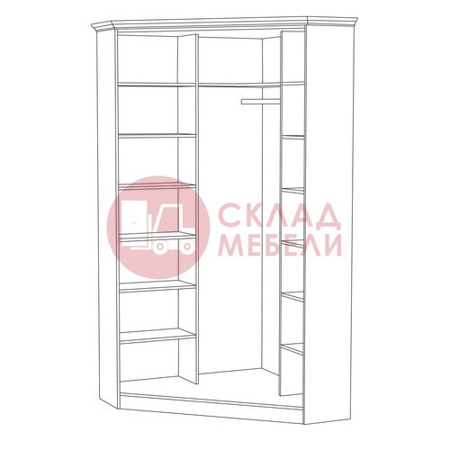  Шкаф для одежды Ливерпуль 13.124 Mobi в Симферополе Крыму