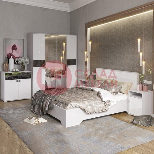  Кровать  Сальма с ПМ СтендМебель в Симферополе Крыму